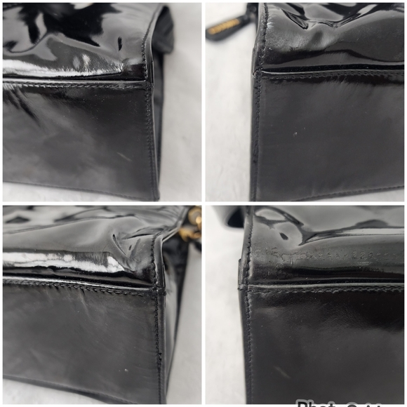Auth Chanel Patent Leather Tote Bag - Picture 13 of 13